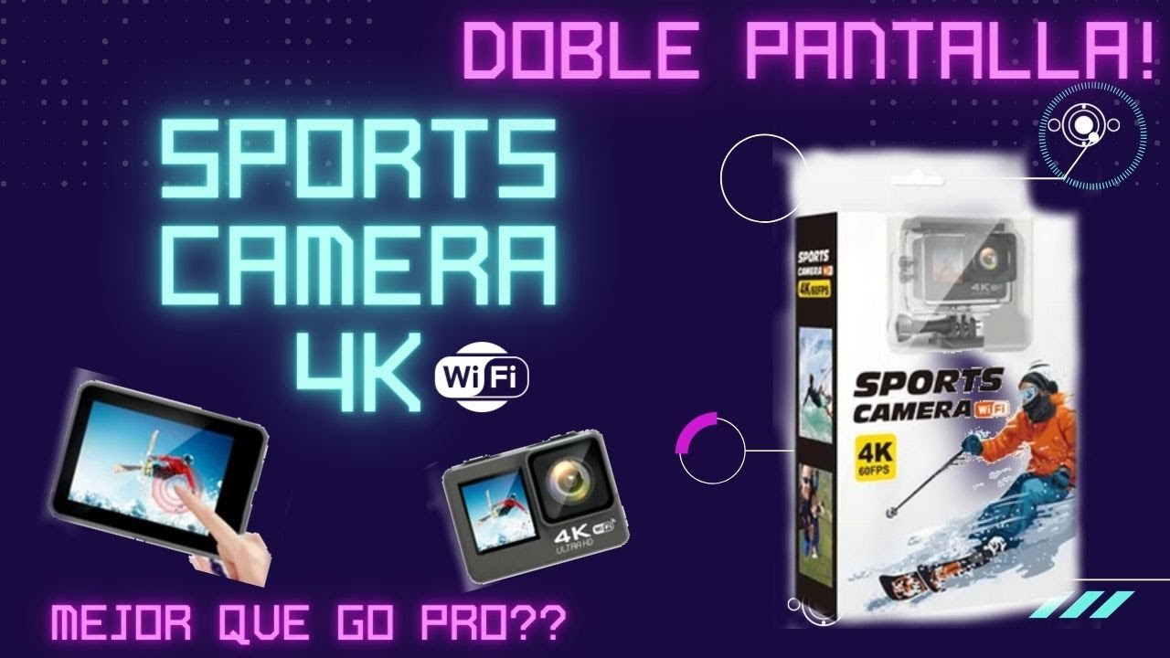 UNBOXING #1 !!! CAMARA DEPORTIVA CON DOBLE PANTALLA | BARATA