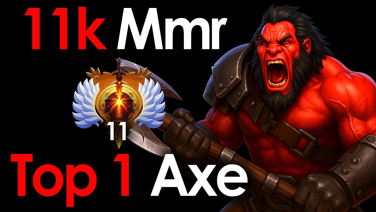 Axe  Top 1 Player With 10K MMR In Immortal Offlane Match 7.41e
