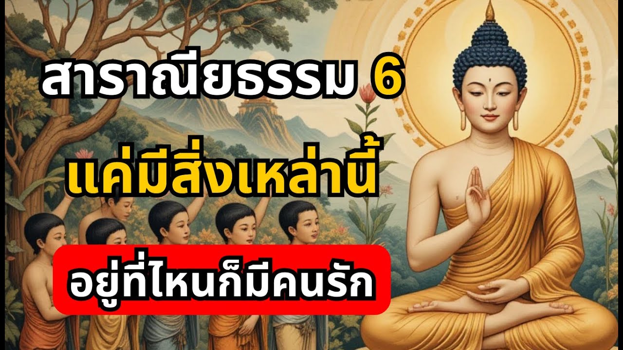 สาราณียธรรม 6 แค่มีสิ่งเหล่านี้ อยู่ที่ไหนก็มีคนรัก