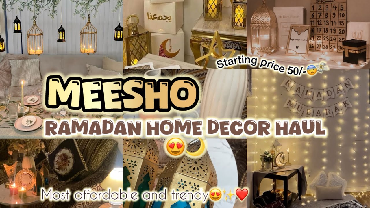 Ramadan home decoration haul😍✨🌙 Meesho best find | Most affordable and trendy items in budget💸💖