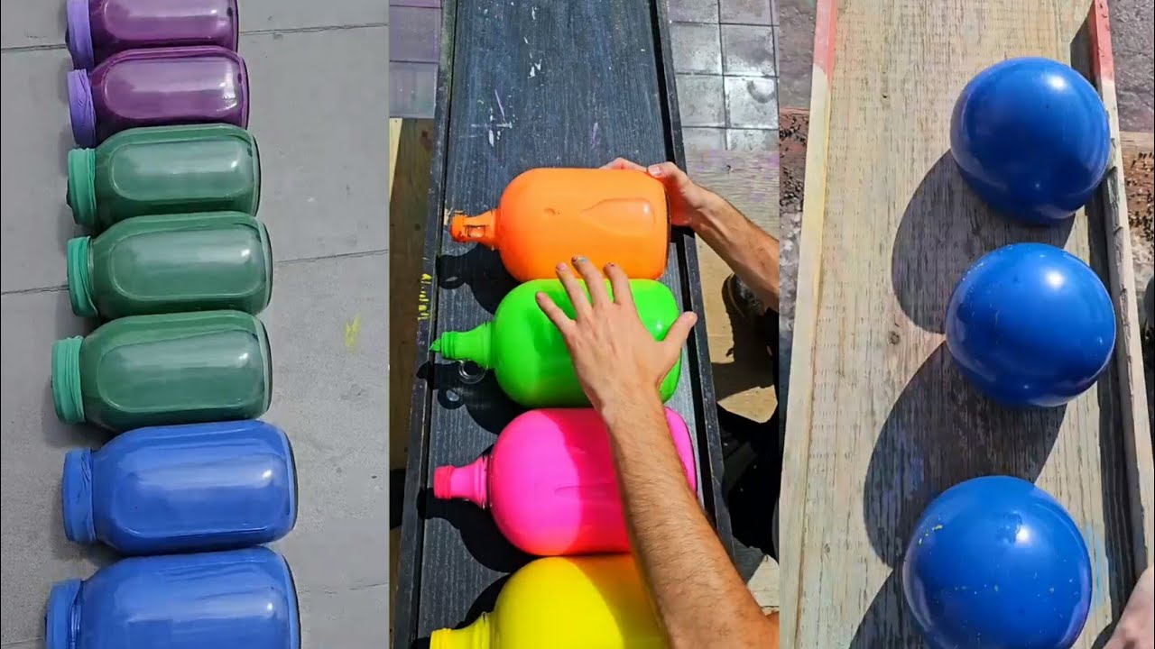 🔥🍾Throwing Bottle On Stairs | 🇺🇲Crushing crunchy & soft things | Glass bottle breaking