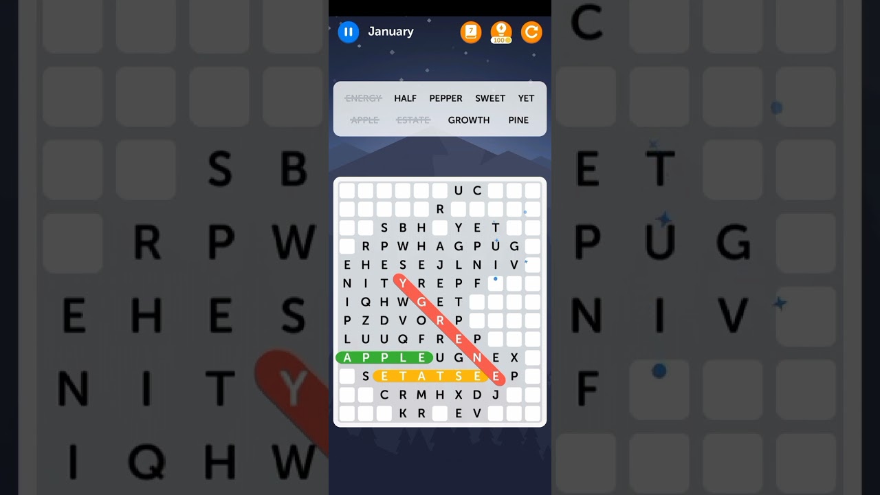 Word Search Daily Puzzle: First Day of January 1st 2025