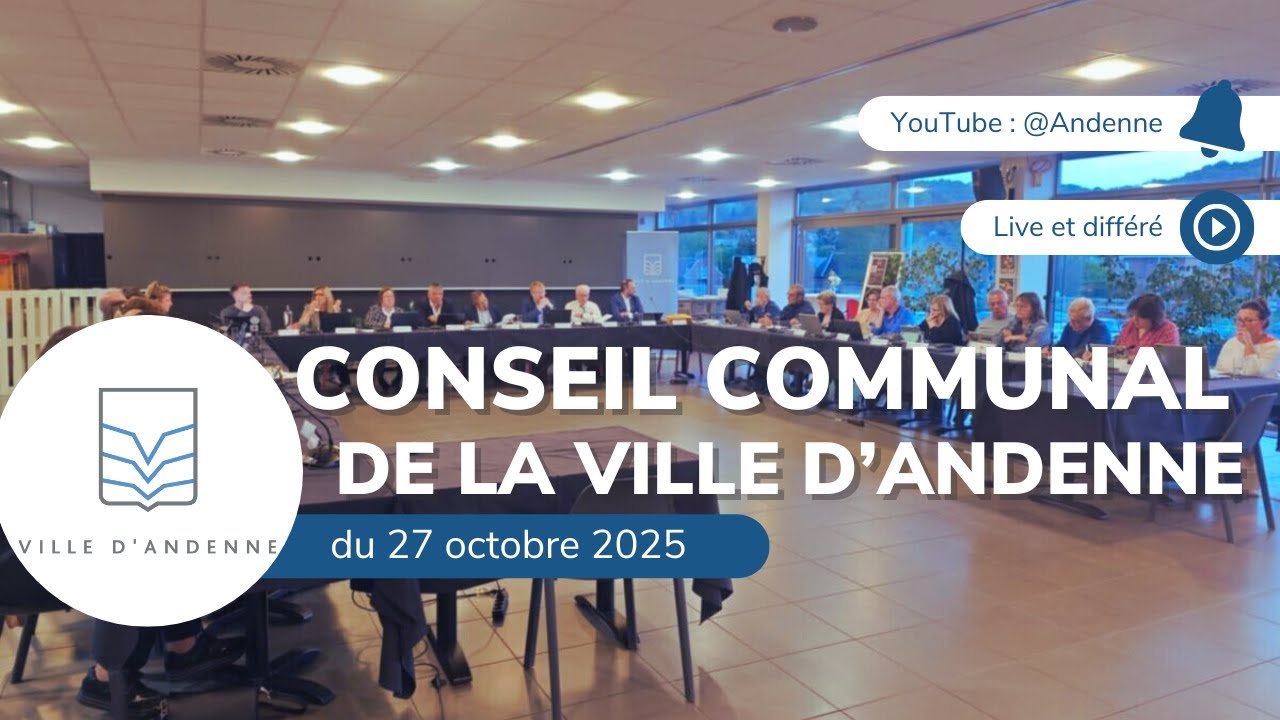 Ville d'Andenne &bull; Conseil communal du 27 octobre 2025