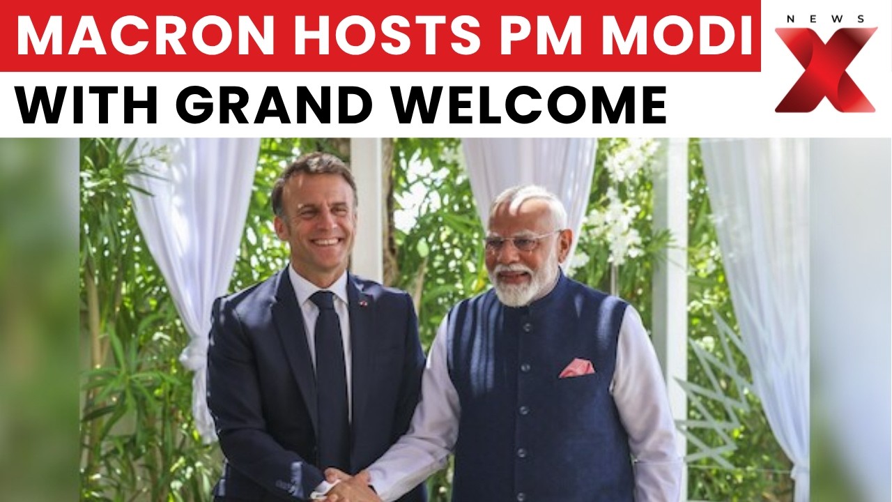 MOMENT: PM Modi Receives Official Welcome From Macron In France With First Lady Present | NewsX