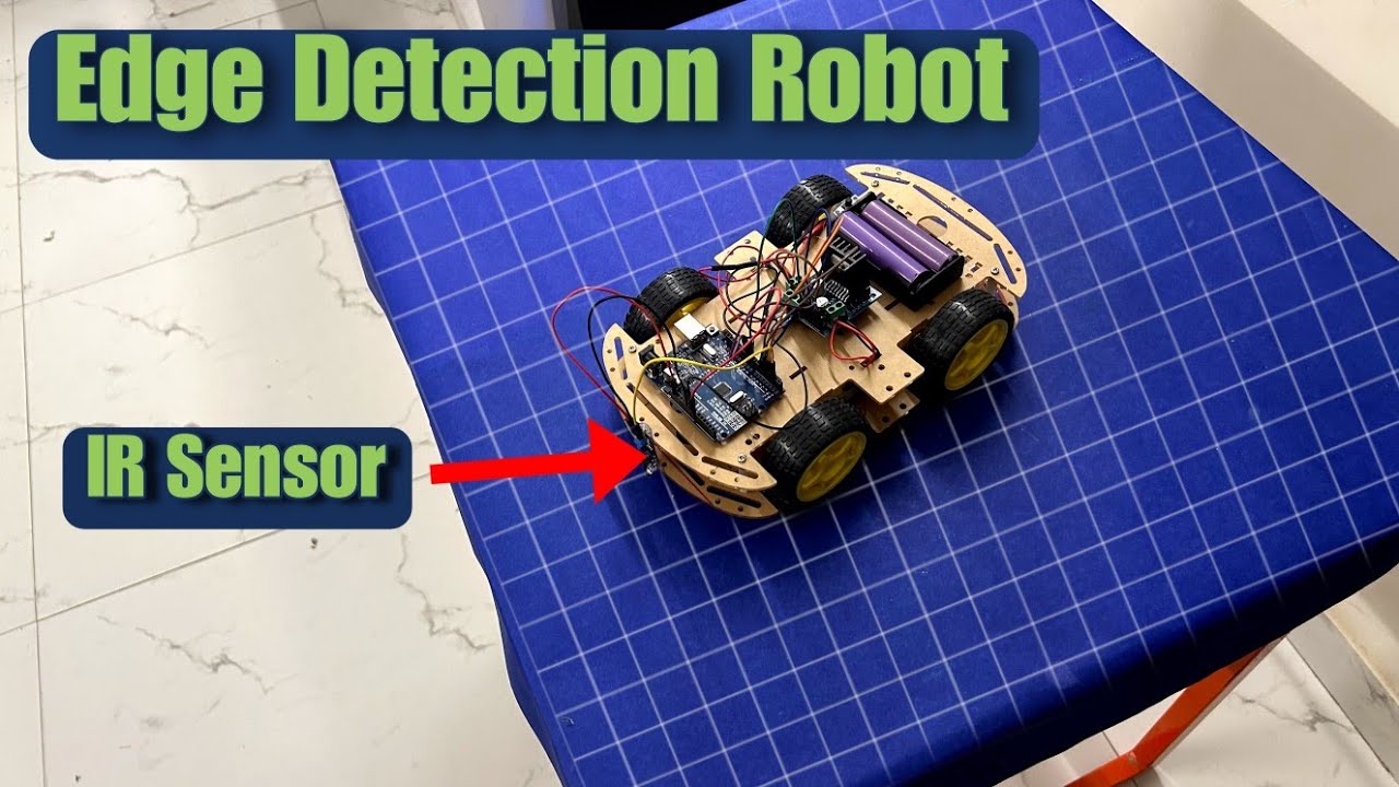 DIY Edge Detection Robot | Table Safety Bot with IR Sensor + Arduino