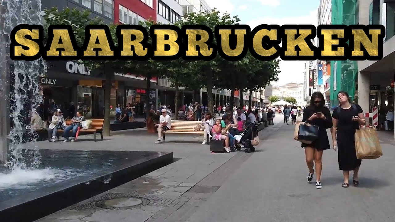 Saarbrücken, Germany |🇩🇪| Walking tour Saarbrucken city centre - Saarland