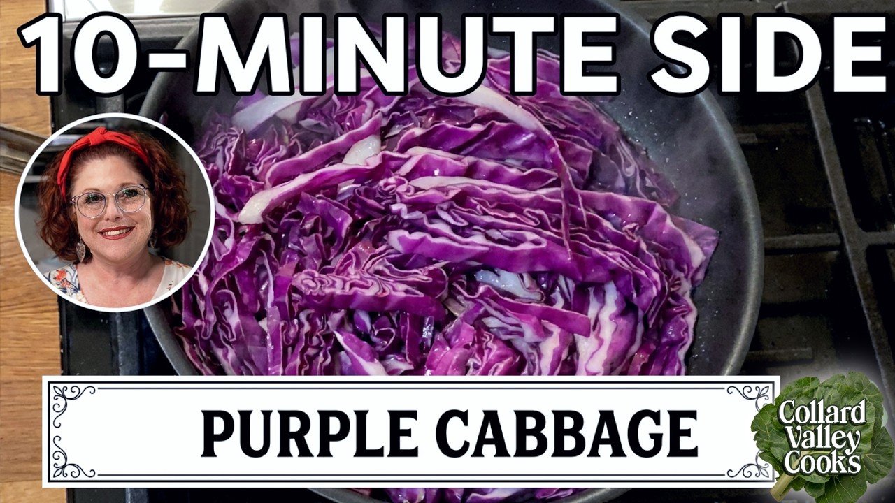 10 Minute Purple Cabbage Recipe - Old Fashioned Southern Cooks