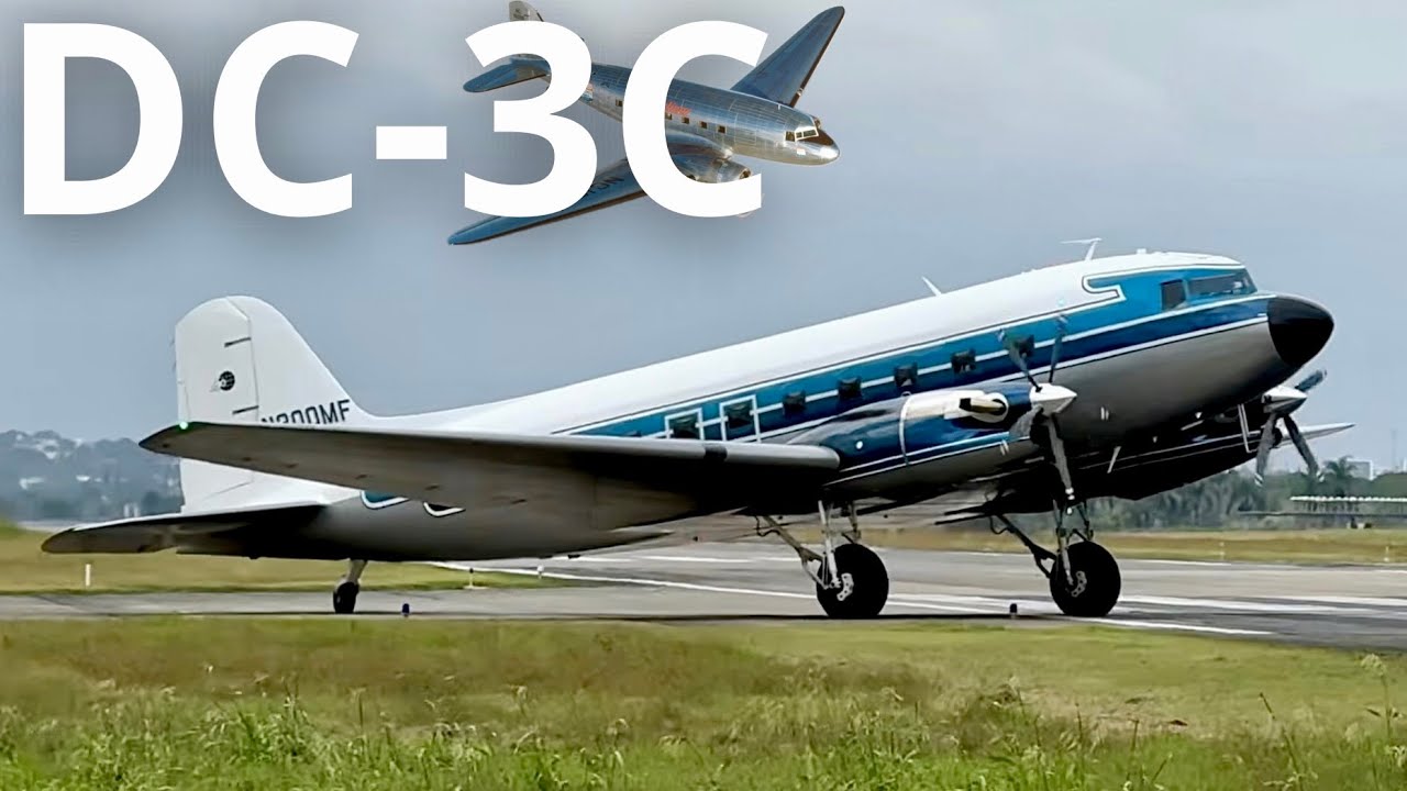 AVION CON 82 AÑOS! LLEGA AL AEROPUERTO INTERNACIONAL DEL CIBAO CON VIENTOS CONTRARIOS | #airplane 