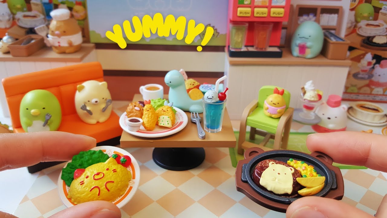 🍳Blind Box Unboxing Re-ment Miniature Food Toy Set - Sumikko Gurashi Restaurant (2021)! 🎥