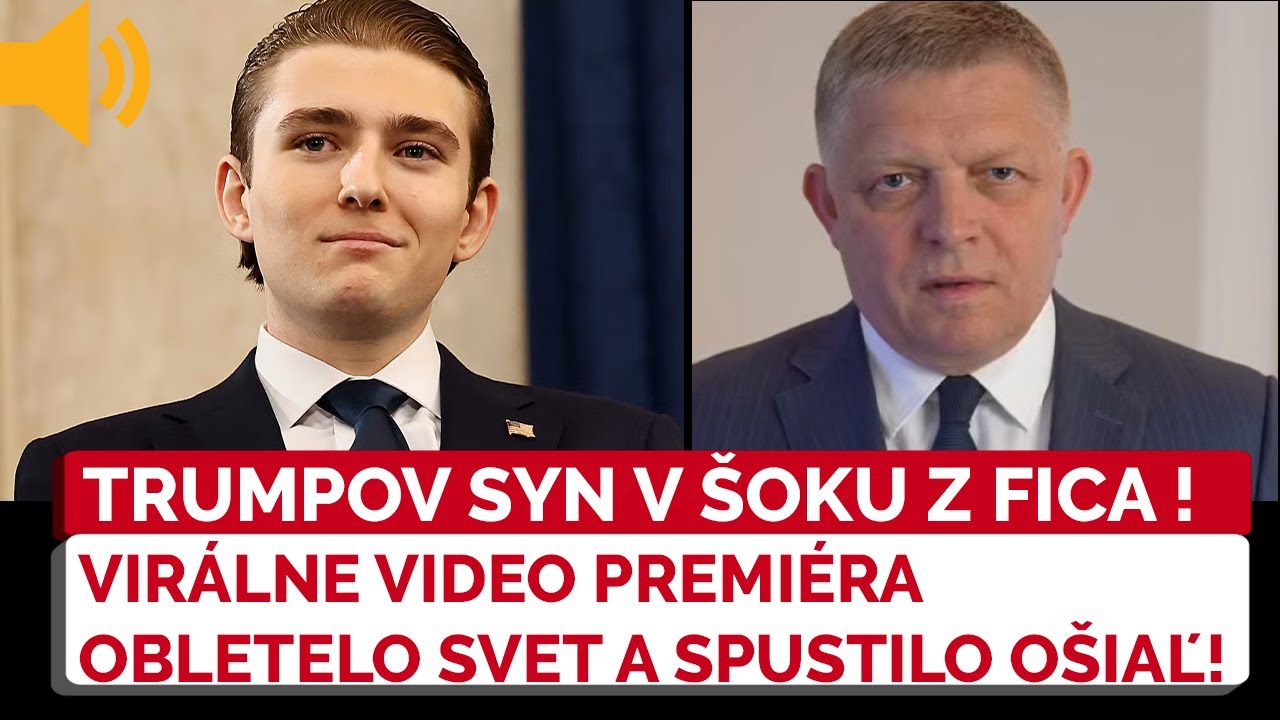 Trumpov syn reaguje na Ficove virálne video: NEUVERITEĽNÉ SLOVÁ na adresu slovenského premiéra