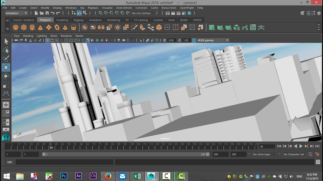 Maya 2016 tutorial : Camera Animation