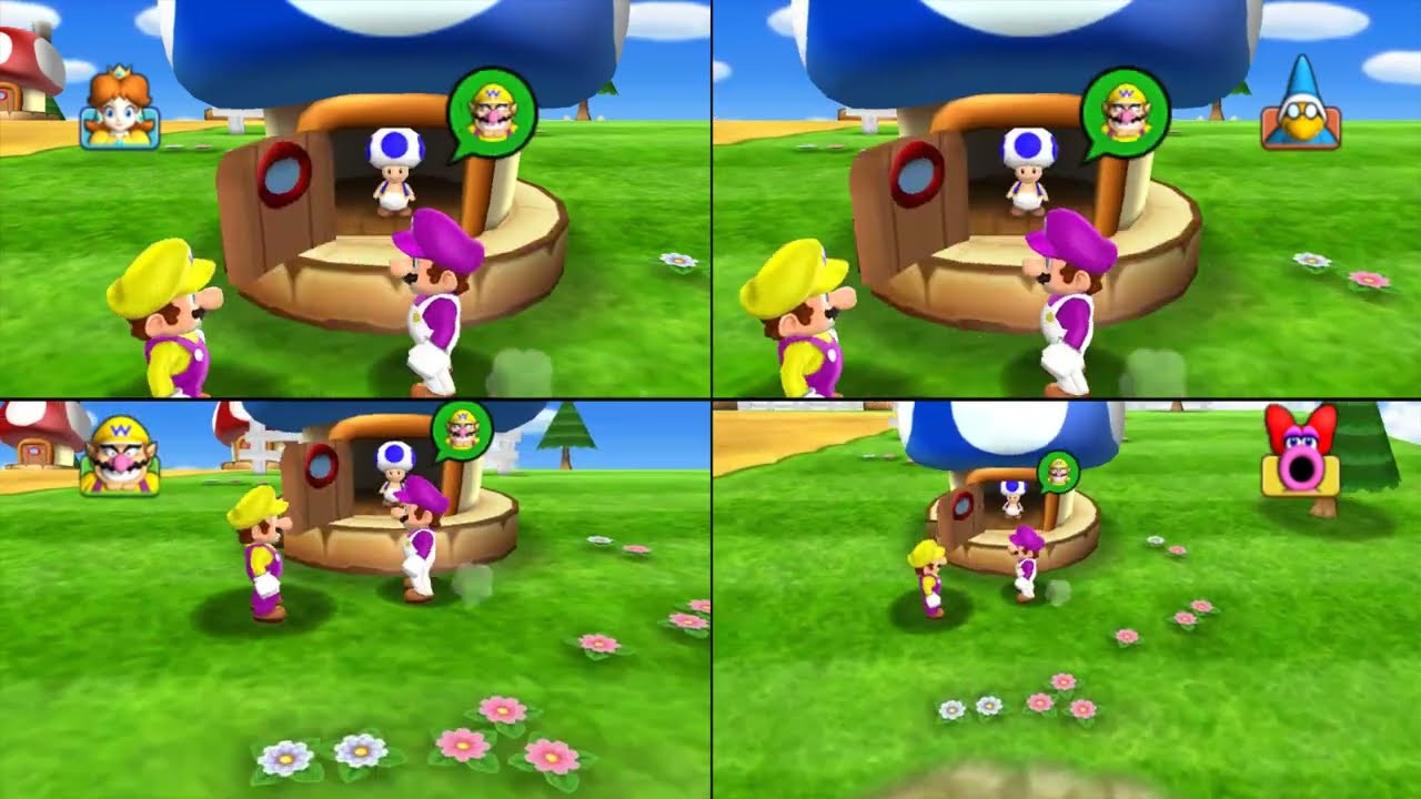 Mario Party 9 Fun Minigames. Daisy Vs Kamek Vs Wario Vs Birdo. ( Master CPU )