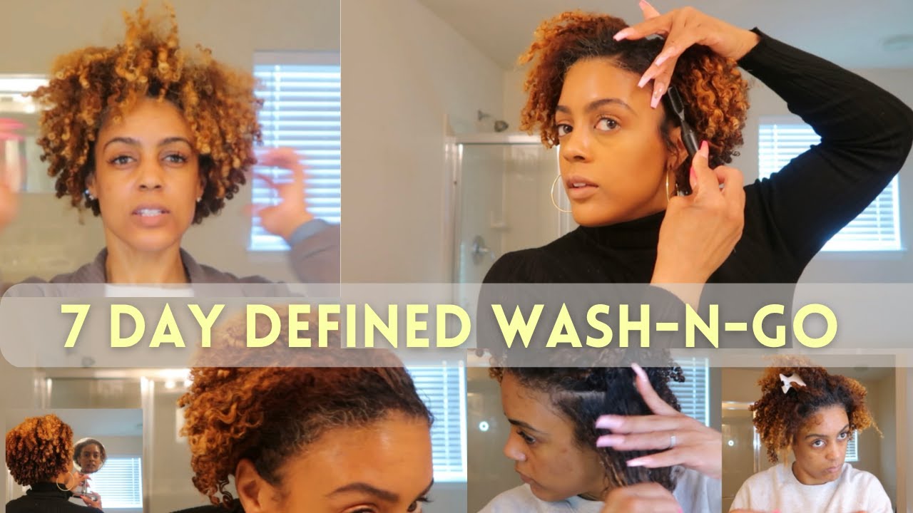 Мой ежедневный уход за волосами Wash-N-Go 7 Day Defined Natural Hair Routing | Pattern Beauty + G...