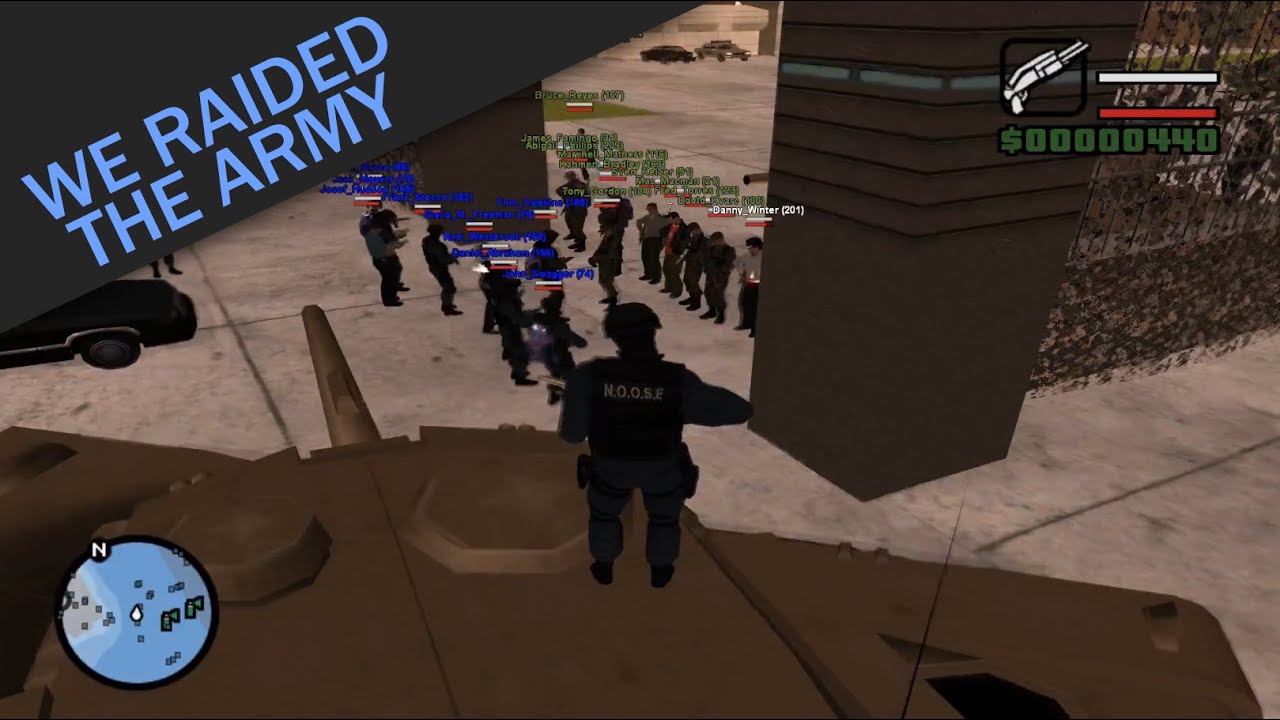 SAMP NGRP - Raiding the Army