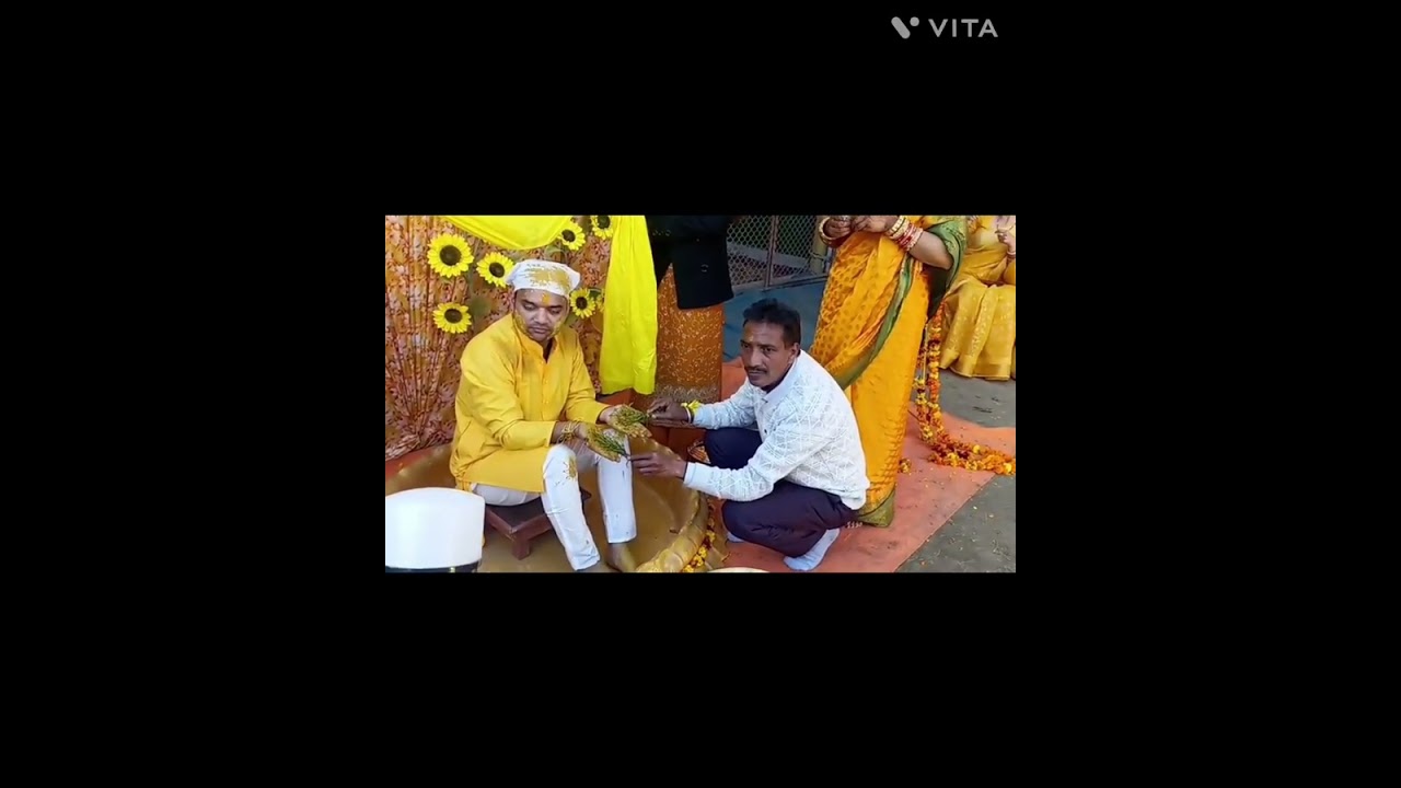 मामा जी की शादी का हल्दी हाथ का प्रोग्राम 🎉🎉🎉💐💐