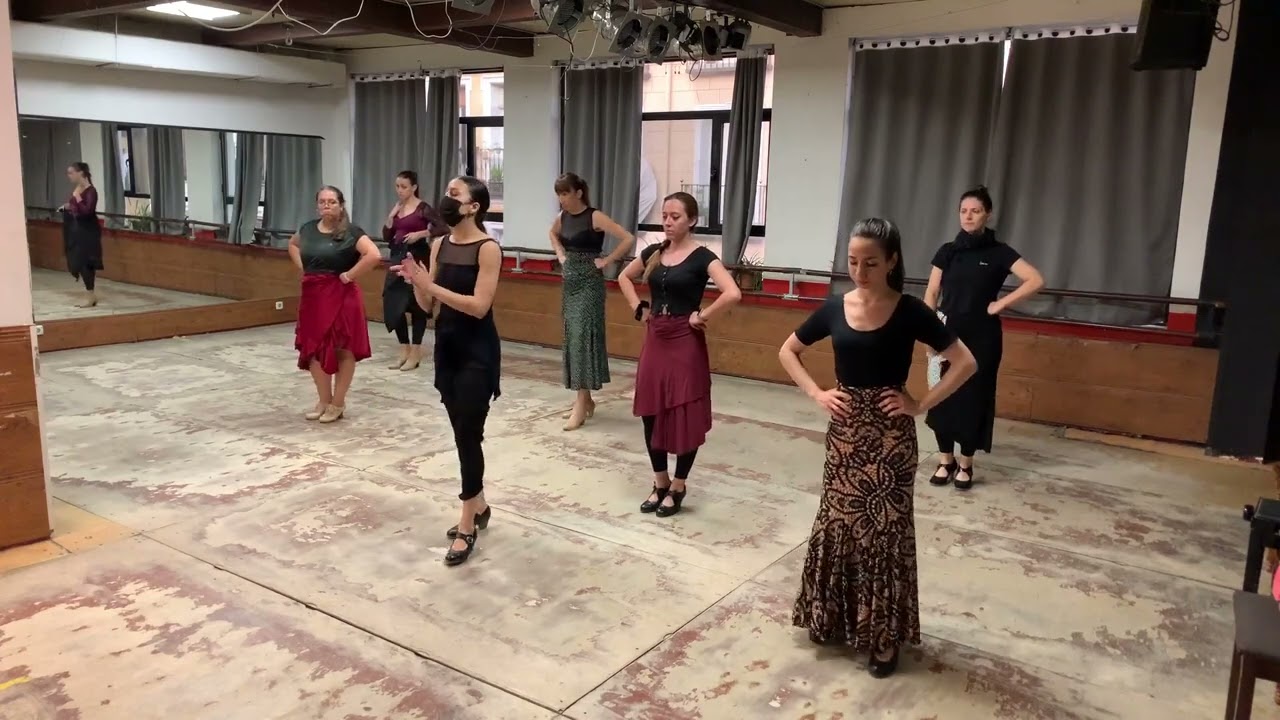 Sara Martín Flamenco - Clase de Flamenco Presencial Streaming Nivel B2 001