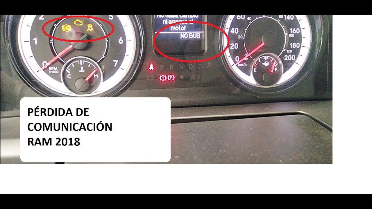 Diagnostico Ram 2018! Pérdida de comunicación red CAN BUS (Parte 1)