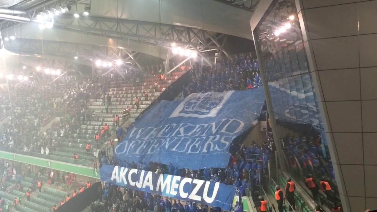 Legia Warszawa - WISŁA PŁOCK (02.12.2016) doping i oprawa