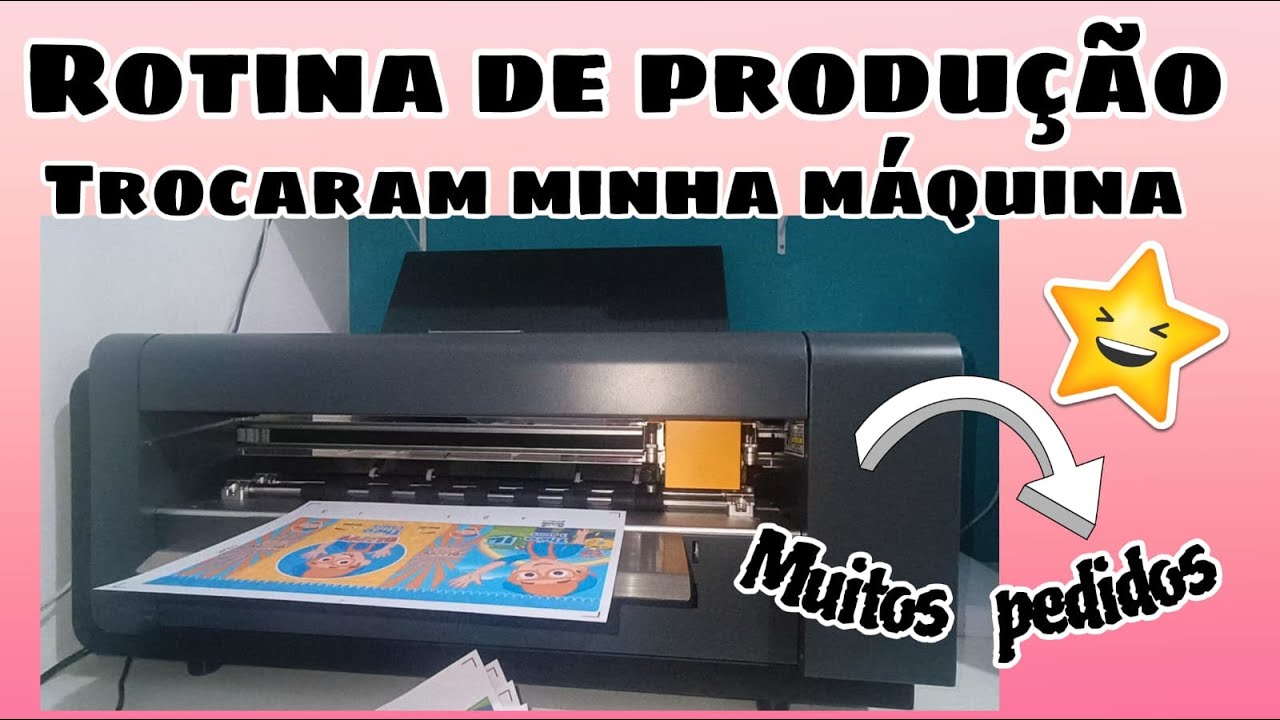 Outra Máquina de corte chegou- Rotina de produção- PAPELARIA PERSONALIZADA