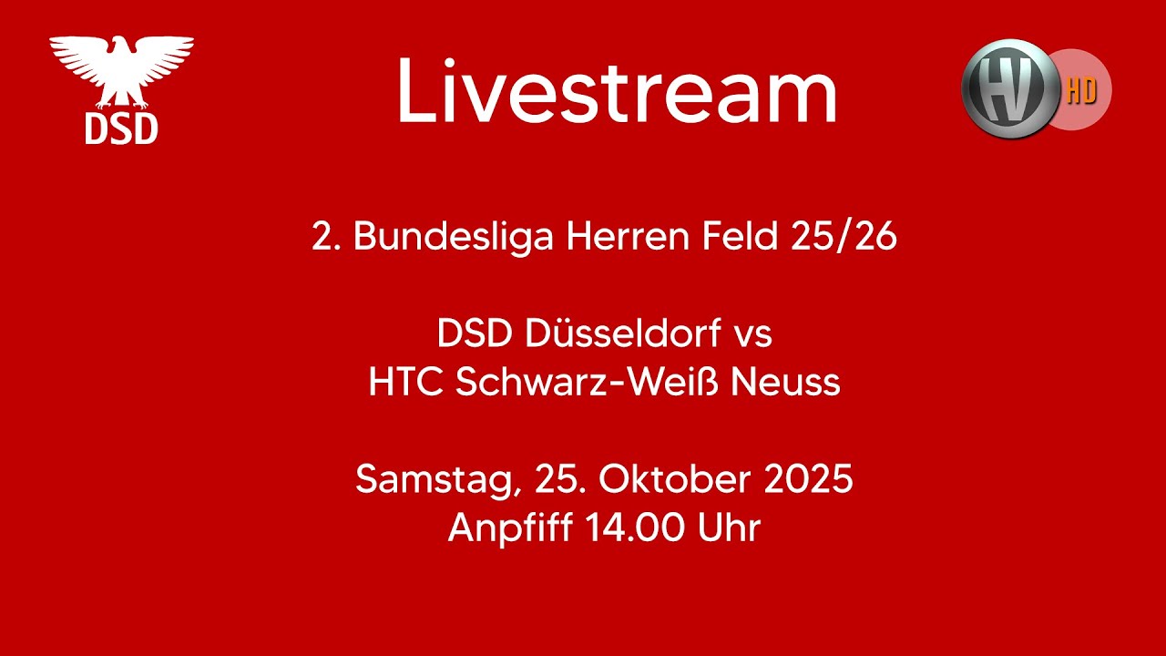 2. Feldhockey Bundesliga Herren - DSD vs. HTC Schwarz-Weiß Neuss