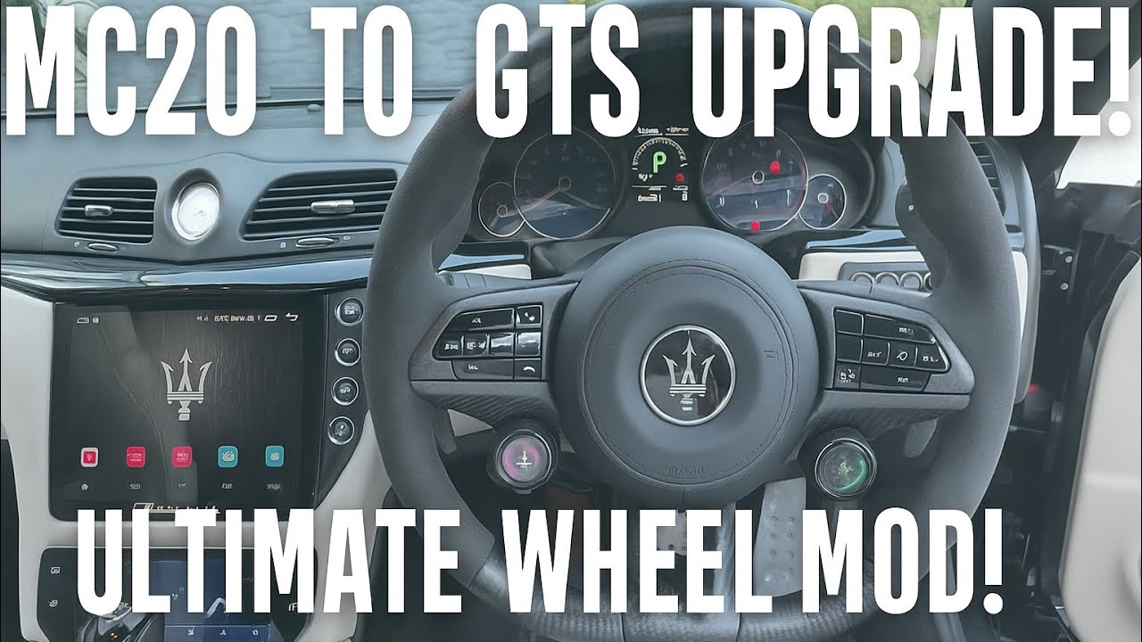 Big Boy Upgrade! Maserati MC20 to Granturismo or Quattroporte Steering wheel Mod tutorial 
