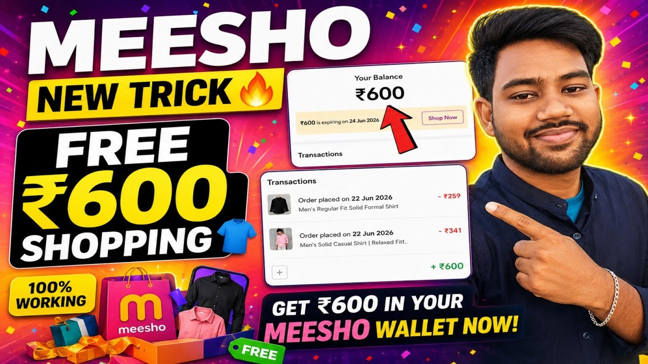 😱 FREE ₹600 Shopping on Meesho 🔥 New Working Trick 2026 | Proof Inside