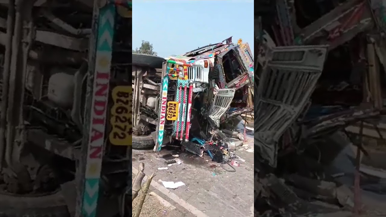 Rewa road me hua bhari accident 🥺#shortvideo #treanding #youtube #factiyashashi #bhoj #viralvideos