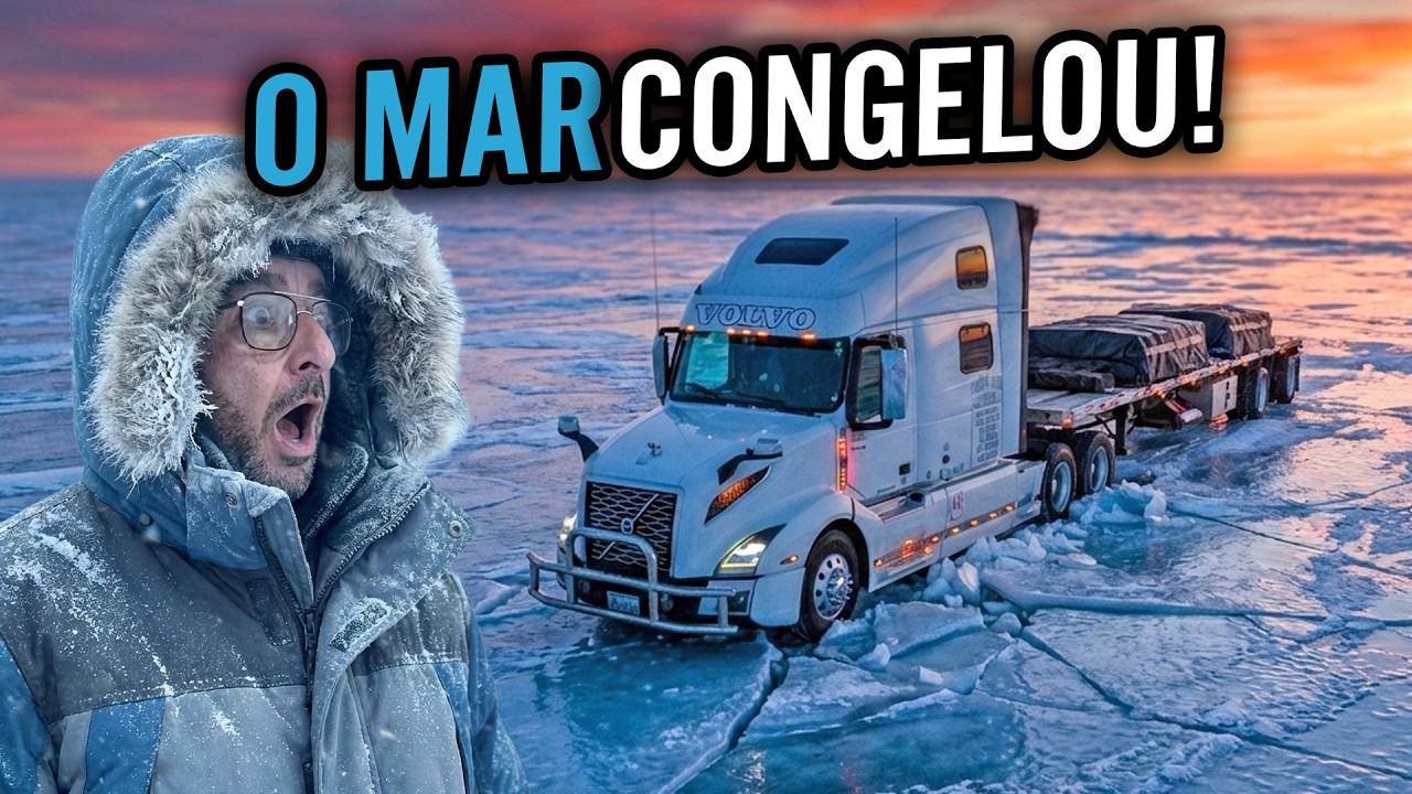 O MAR ESTÁ CONGELADO NOS ESTADOS UNIDOS🥶🇺🇸