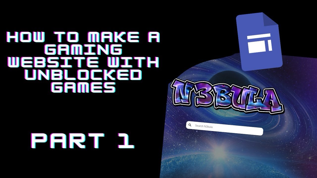How to make a GAMING WEBSITE with unblocked games | Part 1