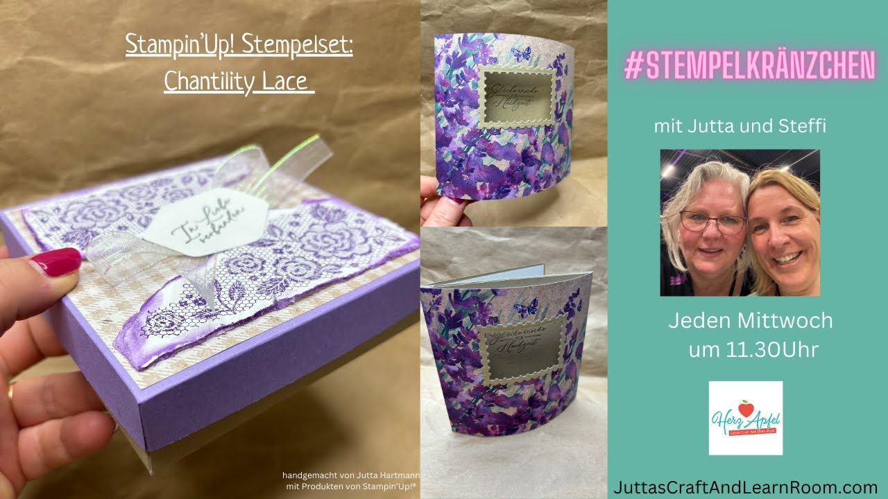 Stempelkränzchen mit Steffi und Jutta ➡️ Thema: Stampin’Up! Stempelset Chantilly Lace
