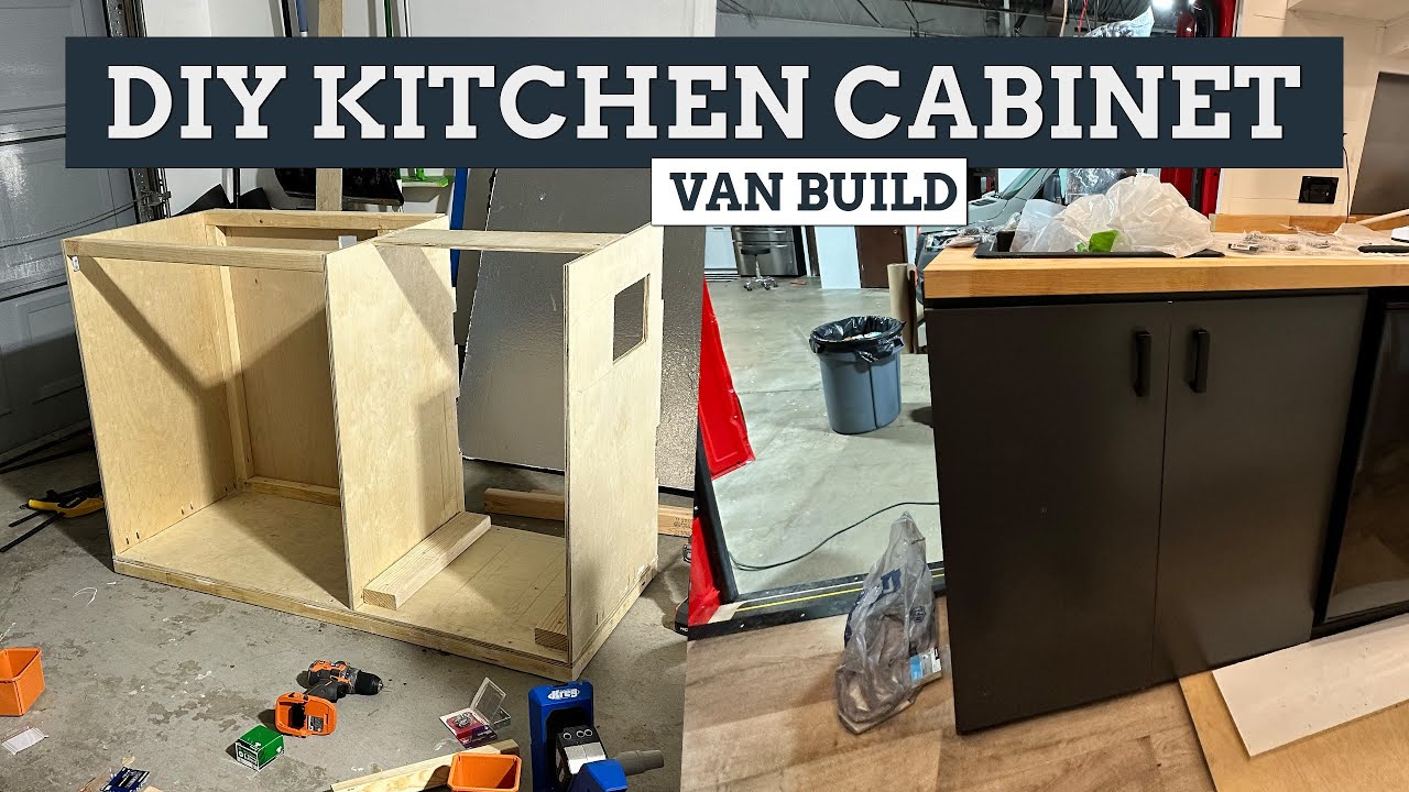 DIY Kitchen Cabinet For Camper Van Conversion - Super Easy!