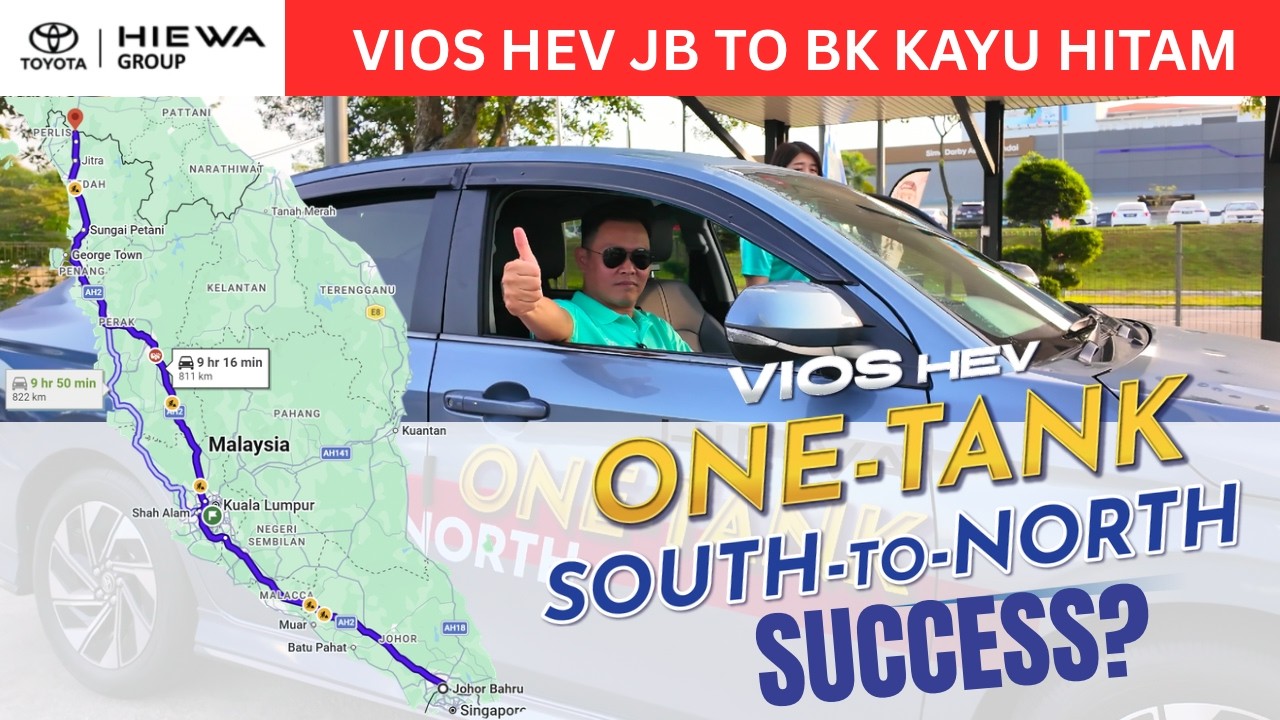 VIOS HEV ONE-TANK SOUTH-TO-NORTH CHALLENGE | FULL JOURNEY