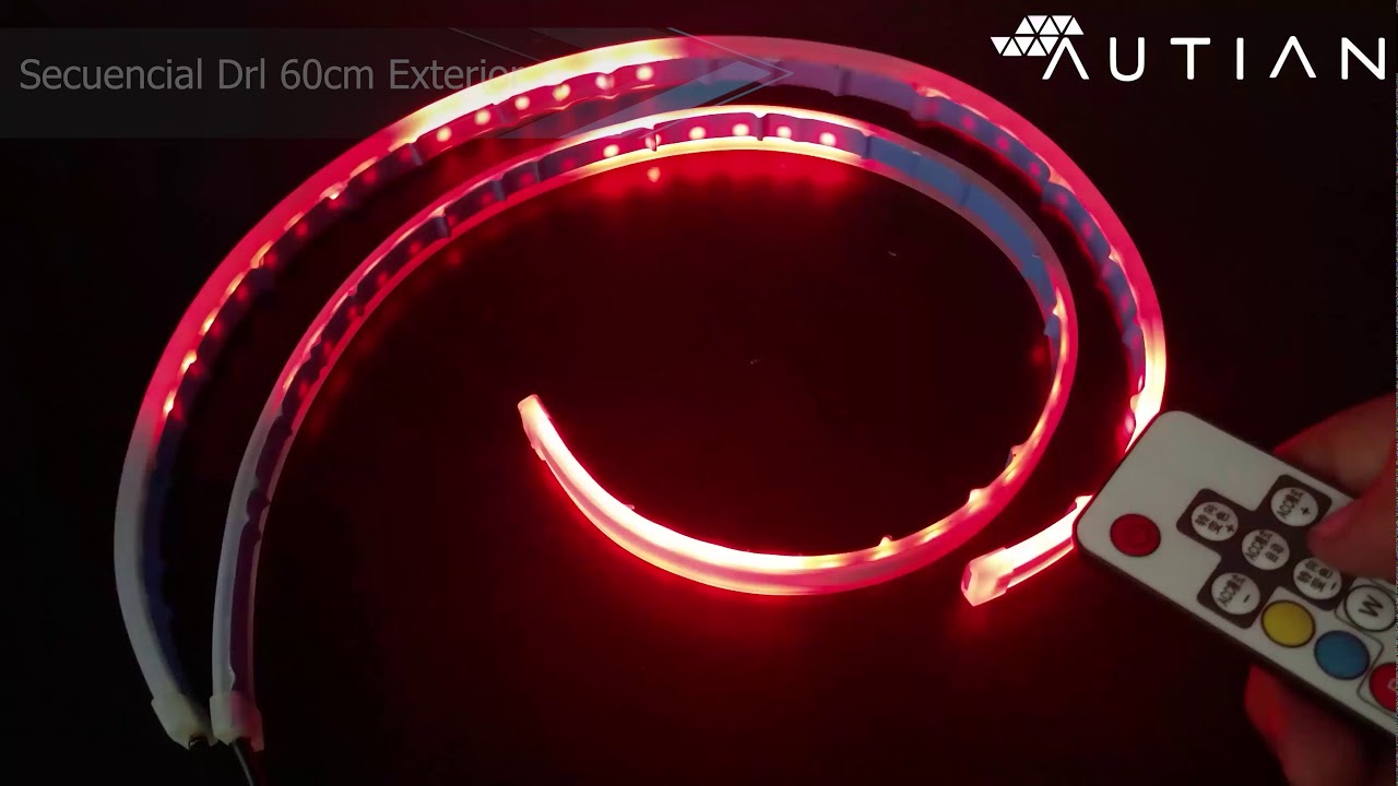 Tira Led RGB Secuencial con control | Autian Accesorios Auto, moto