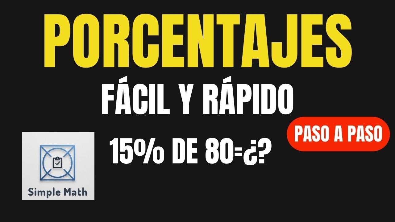 ✅ Cómo sacar PORCENTAJES de forma rápida y fácil
