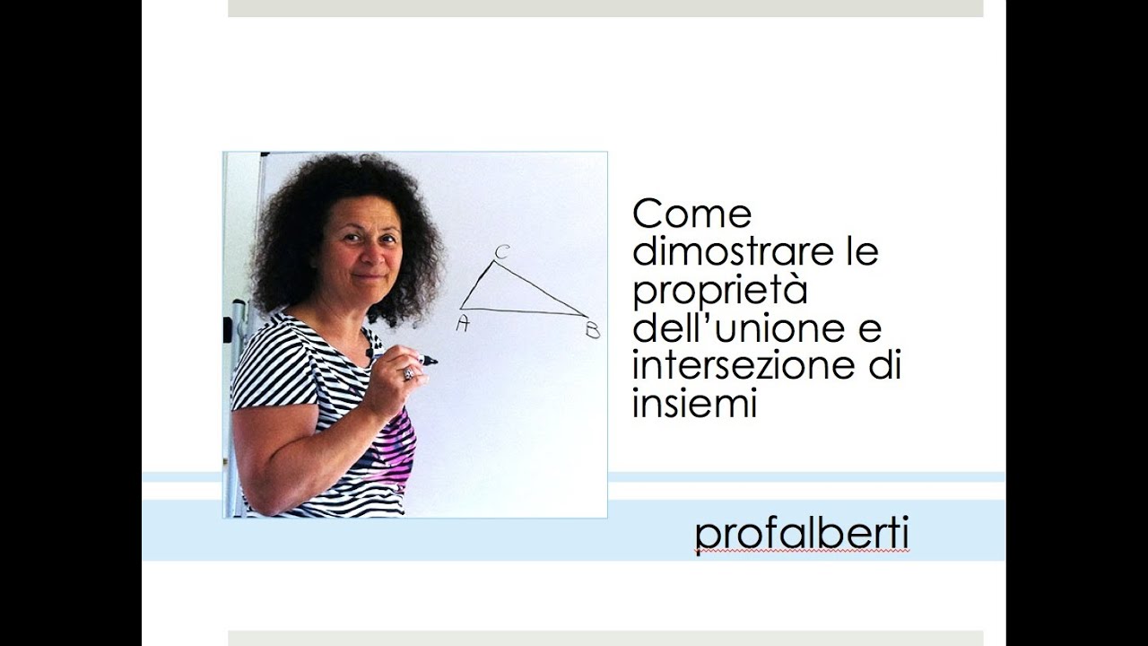 Proprietà unione e intersezione di insiemi