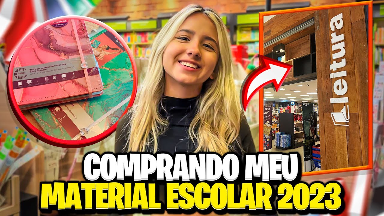 COMPRANDO MEU MATERIAL ESCOLAR 2023 - Vicky