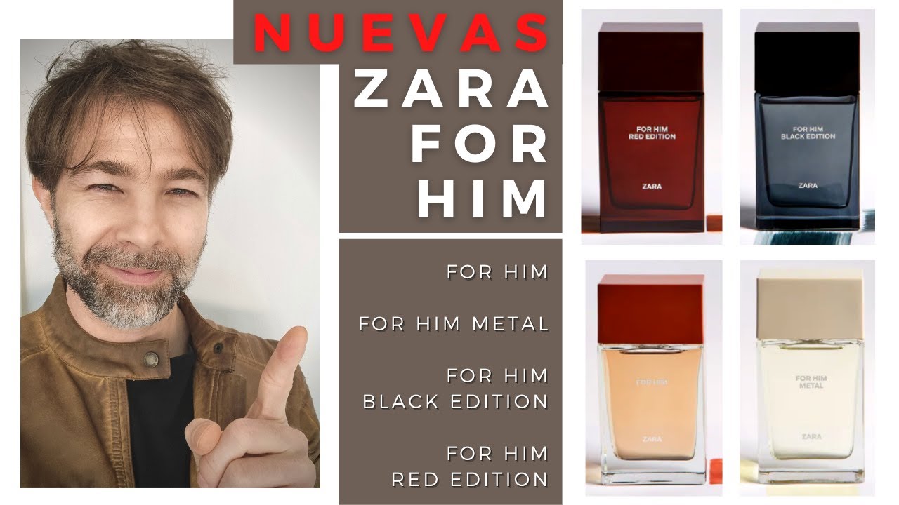NUEVAS FRAGANCIAS ZARA FOR HIM, RED EDITION, BLACK EDITION Y METAL💥