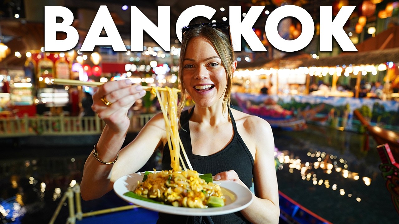 Trying street food in Bangkok Thailand 🇹🇭 world's biggest market & best food spots