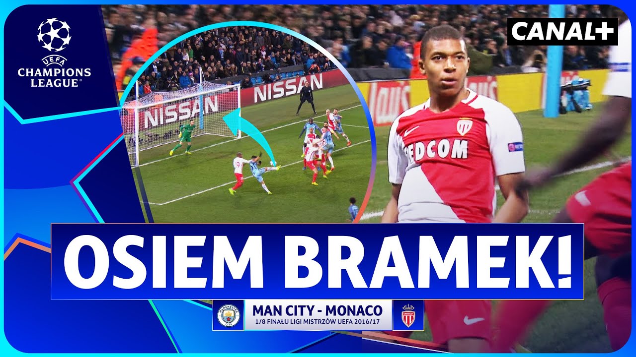 SZALONY POWRÓT CITY! 18-LETNI MBAPPE BŁYSZCZY! MAN CITY - AS MONACO, LIGA MISTRZÓW 2016/17 | SKRÓT