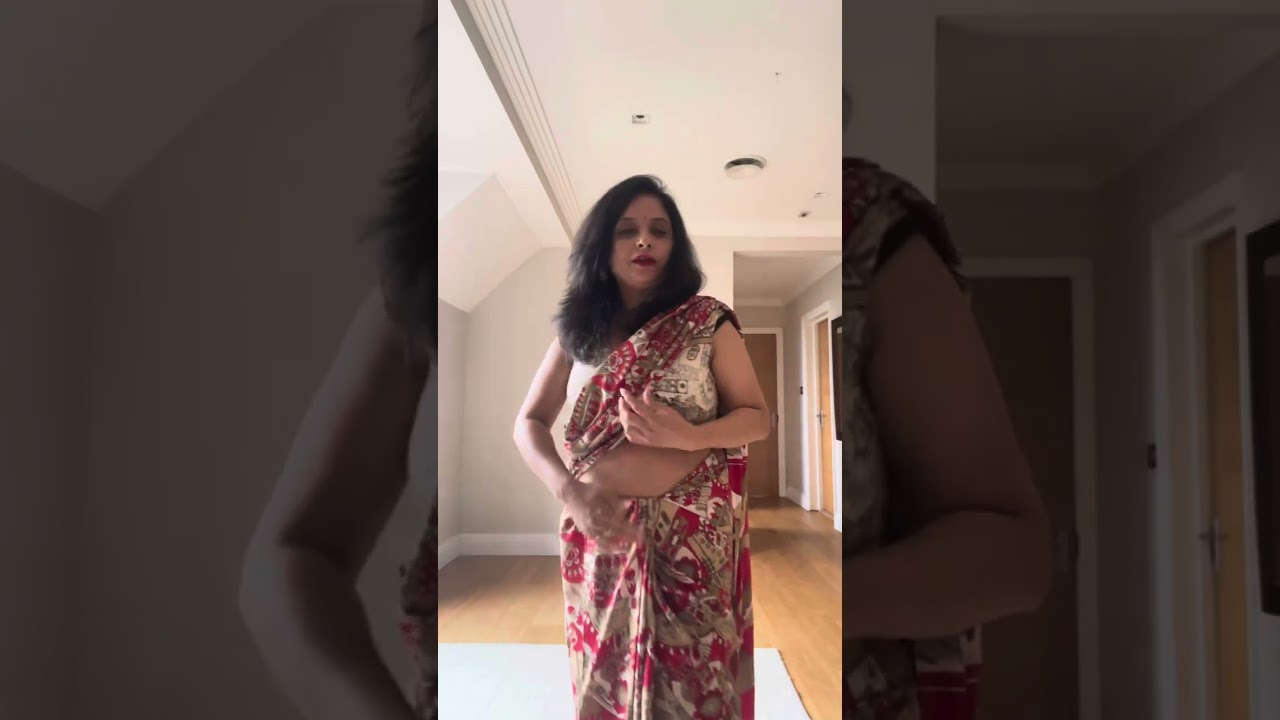 How to drape a saree |Draping a satin silk saree