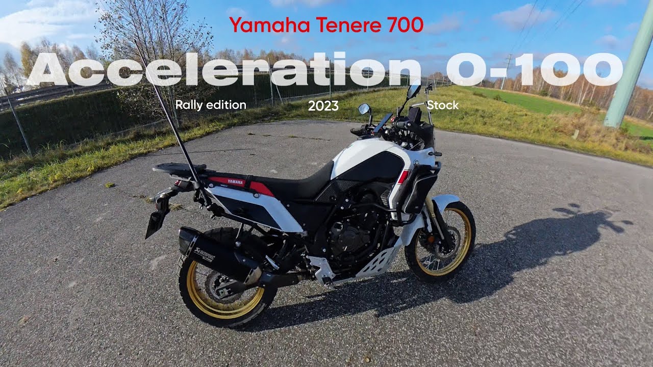 Yamaha Tenere 700 Rally 2023 Przyspieszenie 0-100 km/h