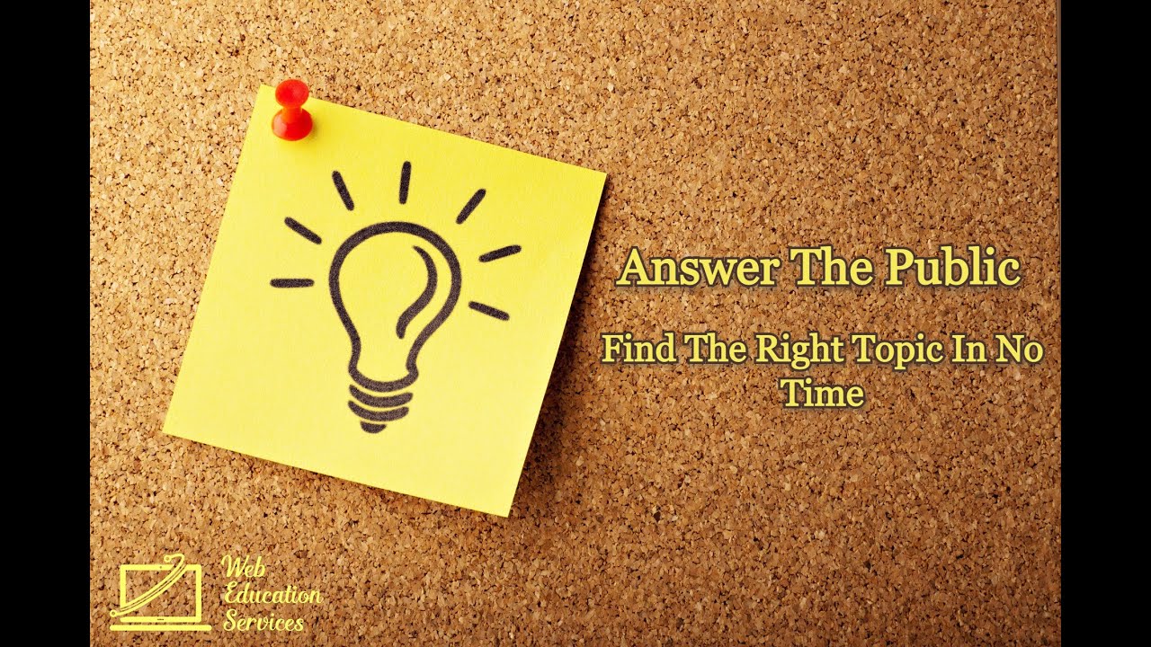 Content Idea Generator | Answer The Public | Find The Right Topic In No Time