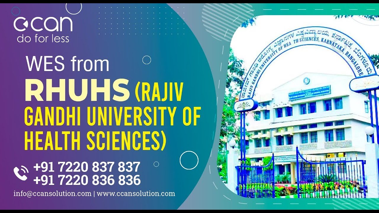 CCan Solutions | WES From Rajiv Gandhi University of Health Sciences, Karnataka | WES from RGUHS