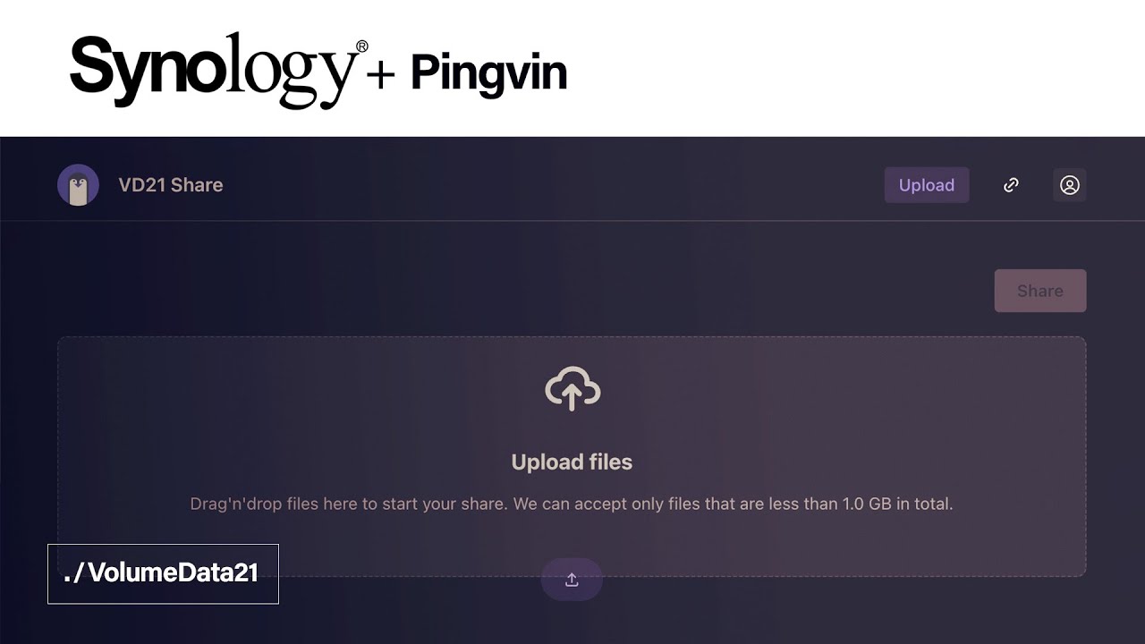 Self-host WeTransfer on a Synology NAS? How to install Pingvin!