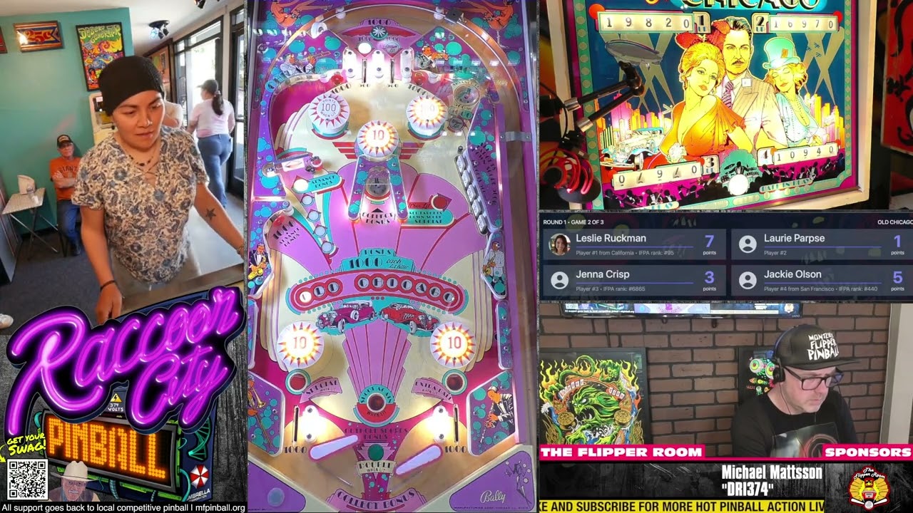 Concord Open 2024 Women's: Finals Game 2/3 on Bally Old Chicago. Streamed from The Flipper Room.