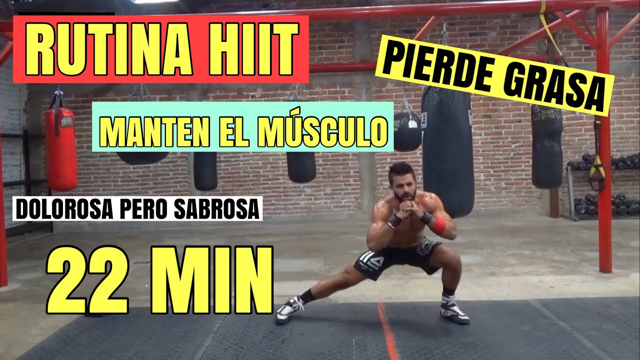 Rutina HIIT | Para Perder Grasa y NO perder MUSCULO | 21 min
