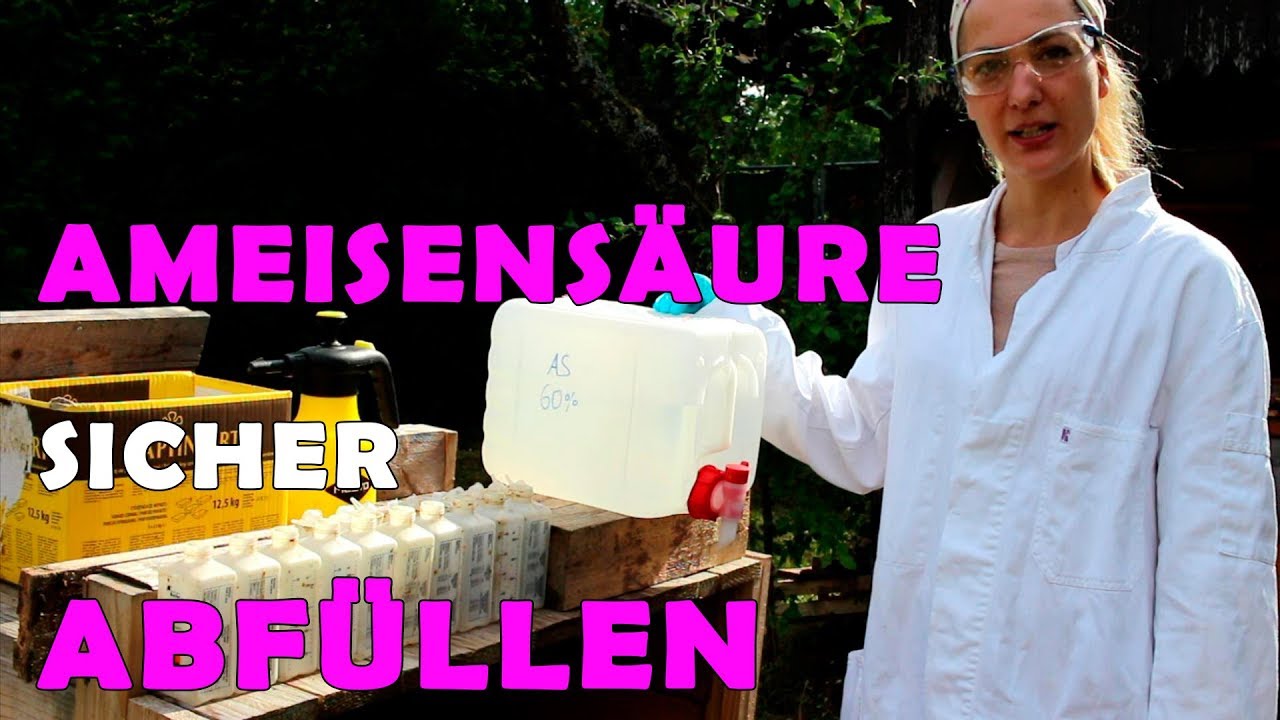 ► Ameisensäure sicher abfüllen // gekühlt oder ungekühlt?