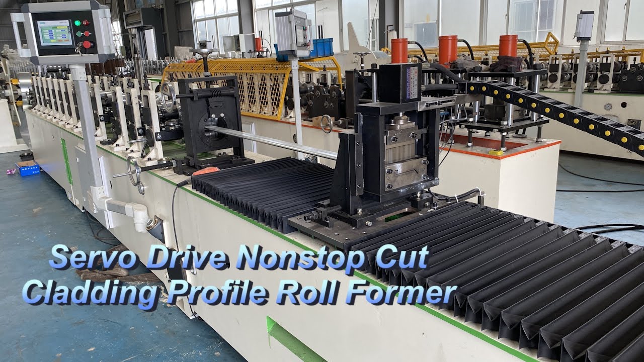 Servo Drive Nonstop Cut Cladding Profile Roll Former | Formetal Technology