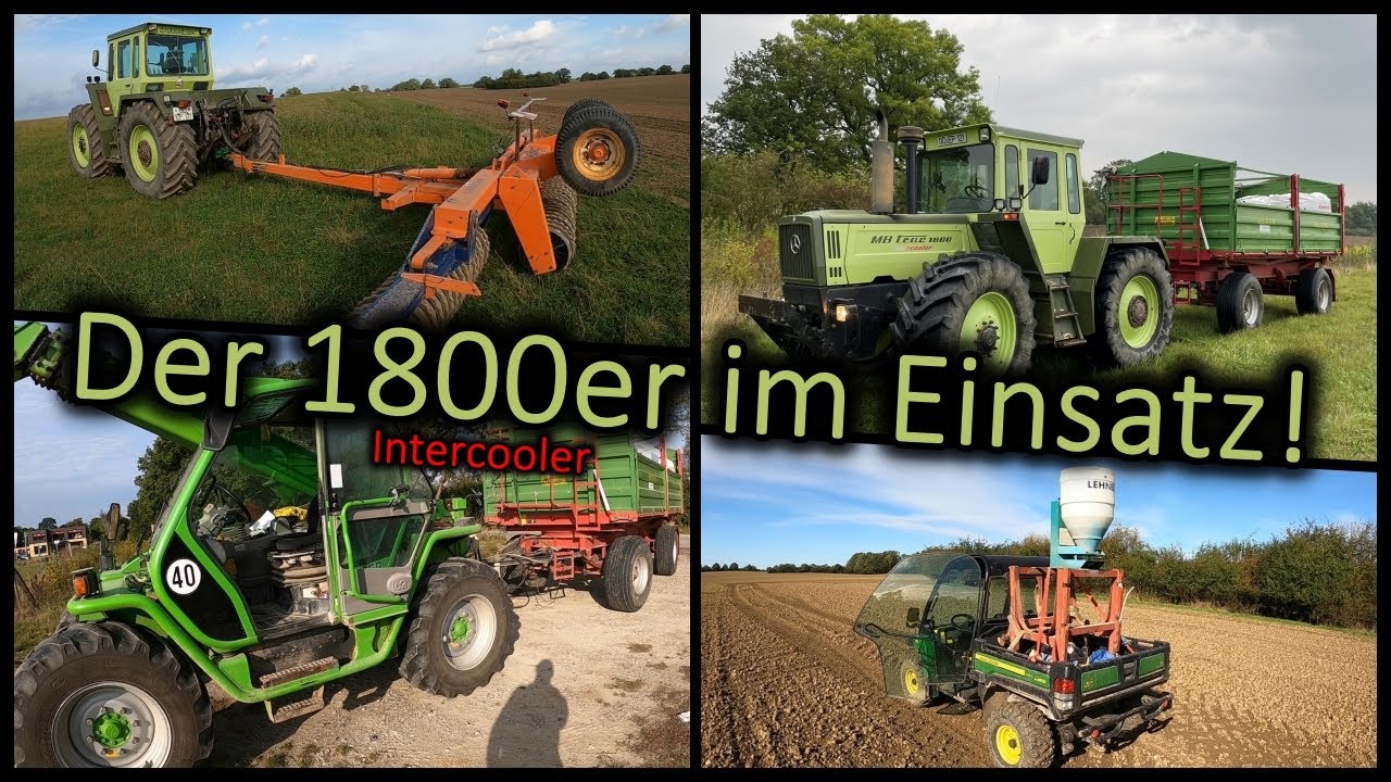 Die Aussaat ist geschafft! | 1800er MB Trac im Einsatz | John Deere Gator fahren | LOHN VLOG 52