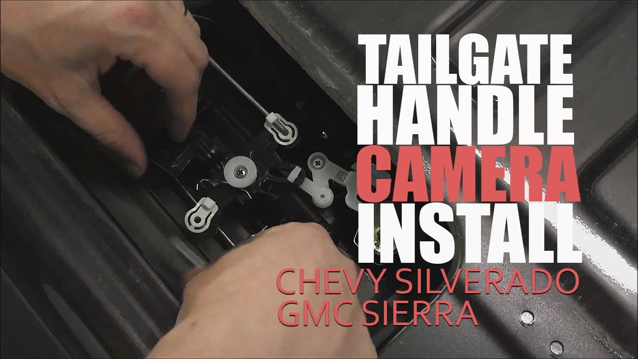 Как установить штатную камеру заднего вида на ручку двери багажника GM на Chevrolet Silverado и G...